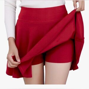 Red Mini Skort